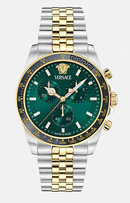 Review Fake Versace Greca Chrono Wave Watch PVE0H004-P0025 luxury watch